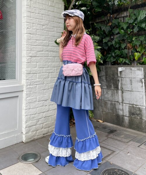 HELLO.SANFRANCISCO（ハローサンフランシスコ）の「【HELLO.SANFRANCISCO】スタースタッズウエストポーチ（ボディバッグ/ウエストポーチ・レディース・ピンク/グリーン・ONE SIZE）」の16枚目の写真