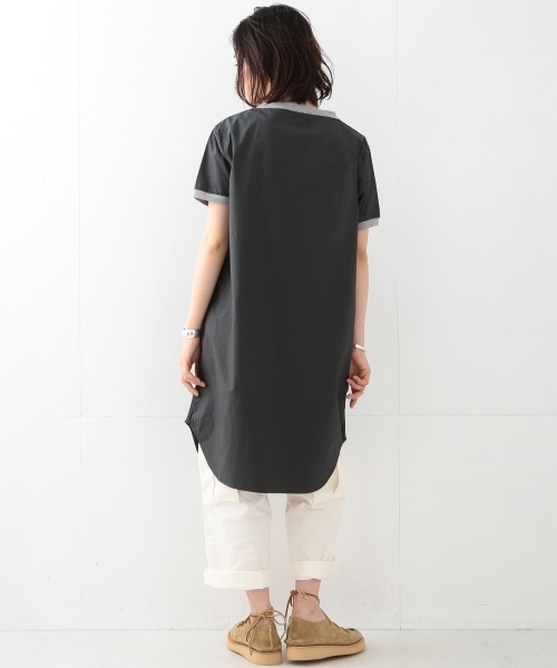 BEAMS BOY（ビームスボーイ）の「BEAMS BOY / タイプライターリブ付ワンピース（ワンピース・レディース・チャコールグレー/ブラック/ベージュ・ONE SIZE）」の11枚目の写真