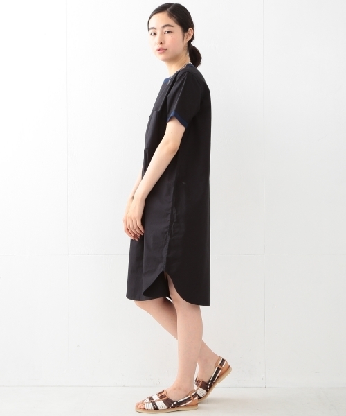 BEAMS BOY（ビームスボーイ）の「BEAMS BOY / タイプライターリブ付ワンピース（ワンピース・レディース・チャコールグレー/ブラック/ベージュ・ONE SIZE）」の12枚目の写真