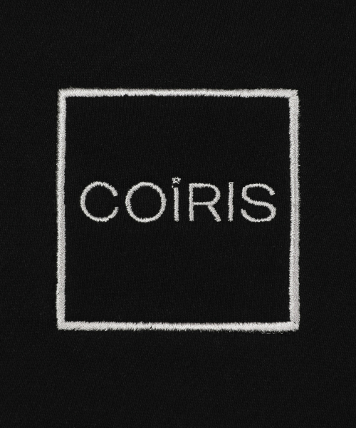 COIRIS(コイリス)の「ニフパッチワークフードジップアップ 男女共用(パーカー・レディース・ブラック・FREE)」の4枚目の写真
