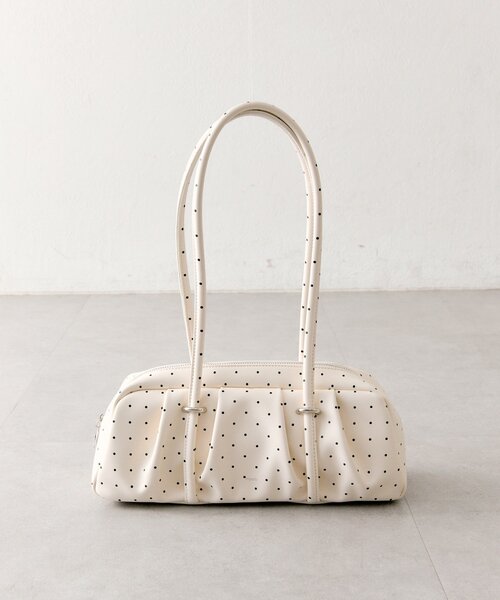 mystic(ミスティック)の「ロングハンドワイドBAG(トートバッグ・レディース・ボルドー/アイボリー・ONE SIZE)」の8枚目の写真