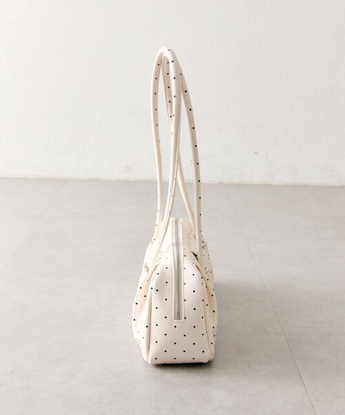 mystic(ミスティック)の「ロングハンドワイドBAG(トートバッグ・レディース・ボルドー/アイボリー・ONE SIZE)」の9枚目の写真
