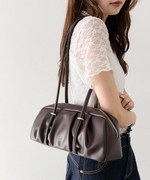 mystic(ミスティック)の「ロングハンドワイドBAG(トートバッグ・レディース・ボルドー/アイボリー・ONE SIZE)」の16枚目の写真