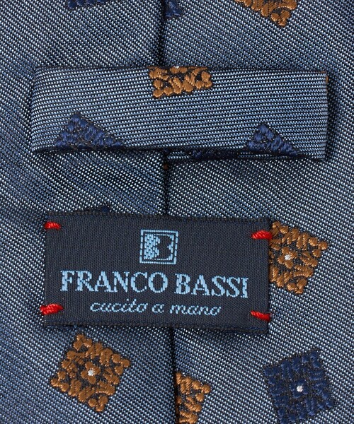 FRANCO BASSI（フランコバッシ）の「＜FRANCO BASSI＞コモンジャガード ネクタイ（ネクタイ・メンズ・ダークグリーン/ロイヤルブルー・FREE）」の8枚目の写真