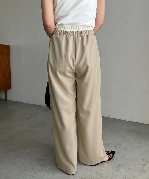 CAPRICIEUX LE'MAGE(カプリシューレマージュ)の「Wウエストドロストパンツ(その他パンツ・レディース・ベージュ/ブラック・38/PS/36)」の14枚目の写真