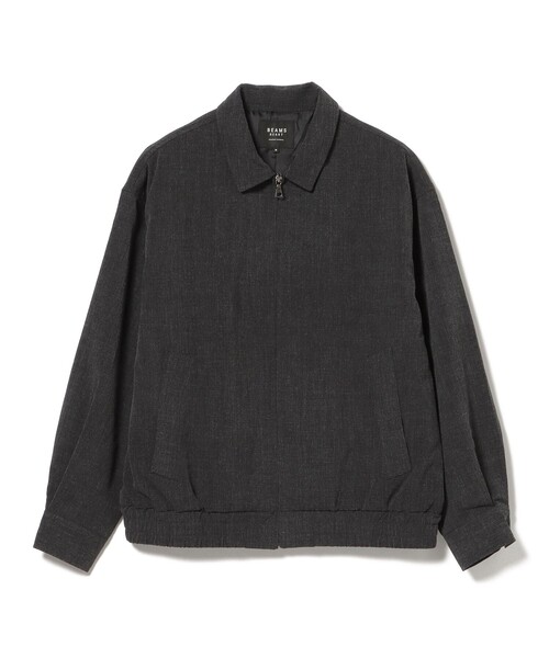 BEAMS HEART(ビームスハート)の「メランジ ジップアップ ブルゾン(ライダースジャケット・メンズ・チャコールグレー/ブラウン・SMALL/LARGE/MEDIUM)」の7枚目の写真