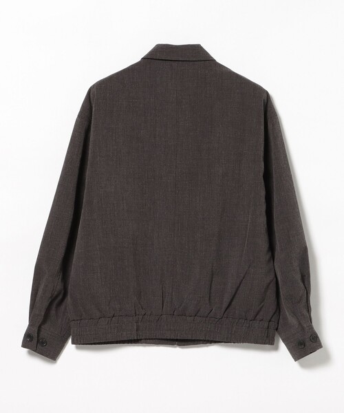 BEAMS HEART(ビームスハート)の「メランジ ジップアップ ブルゾン(ライダースジャケット・メンズ・チャコールグレー/ブラウン・SMALL/LARGE/MEDIUM)」の17枚目の写真