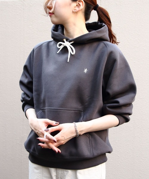 GYMPHLEX（ジムフレックス）の「Gymphlex/ジムフレックス　スウィングスリーブフーデッドプルオーバー　SWING SLEEVE HOODED PULLOVER　GY-C0293 TCF（スウェット・レディース・チャコールグレー/アイボリー/ネイビー/トップグレー・14）」の3枚目の写真