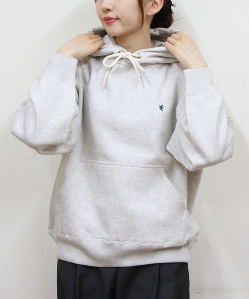 GYMPHLEX（ジムフレックス）の「Gymphlex/ジムフレックス　スウィングスリーブフーデッドプルオーバー　SWING SLEEVE HOODED PULLOVER　GY-C0293 TCF（スウェット・レディース・チャコールグレー/アイボリー/ネイビー/トップグレー・14）」の4枚目の写真