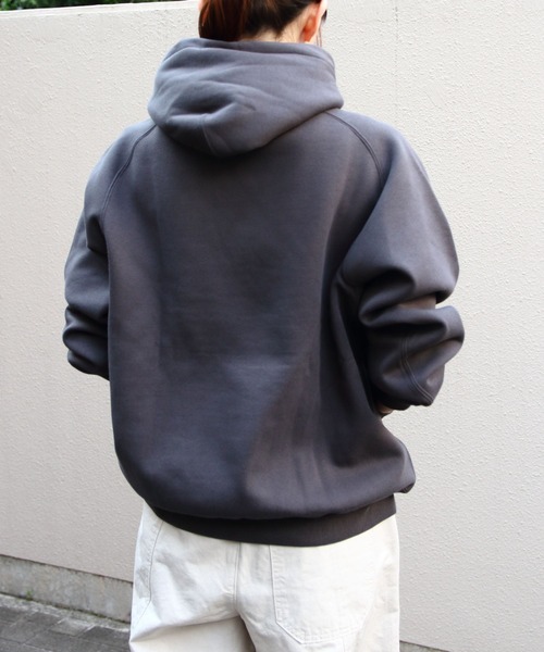 GYMPHLEX（ジムフレックス）の「Gymphlex/ジムフレックス　スウィングスリーブフーデッドプルオーバー　SWING SLEEVE HOODED PULLOVER　GY-C0293 TCF（スウェット・レディース・チャコールグレー/アイボリー/ネイビー/トップグレー・14）」の12枚目の写真