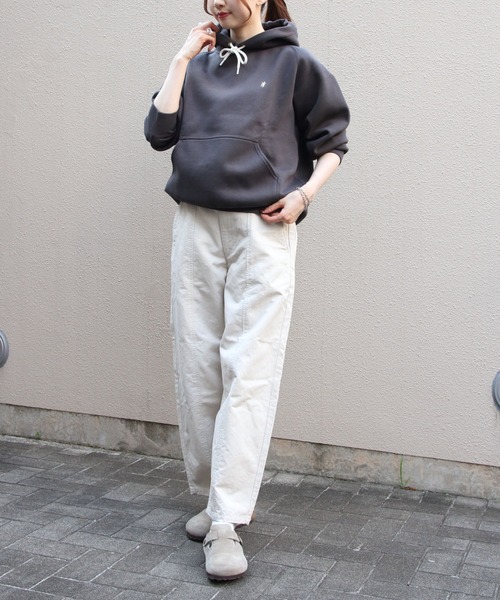 GYMPHLEX（ジムフレックス）の「Gymphlex/ジムフレックス　スウィングスリーブフーデッドプルオーバー　SWING SLEEVE HOODED PULLOVER　GY-C0293 TCF（スウェット・レディース・チャコールグレー/アイボリー/ネイビー/トップグレー・14）」の13枚目の写真