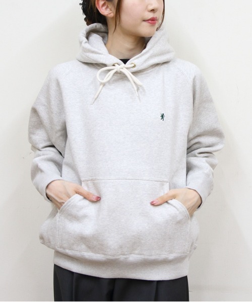 GYMPHLEX（ジムフレックス）の「Gymphlex/ジムフレックス　スウィングスリーブフーデッドプルオーバー　SWING SLEEVE HOODED PULLOVER　GY-C0293 TCF（スウェット・レディース・チャコールグレー/アイボリー/ネイビー/トップグレー・14）」の6枚目の写真