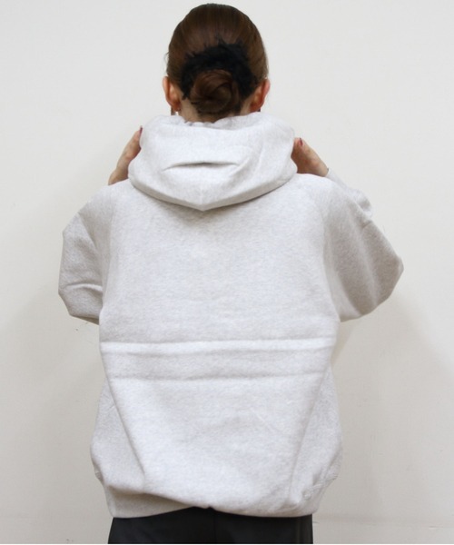 GYMPHLEX（ジムフレックス）の「Gymphlex/ジムフレックス　スウィングスリーブフーデッドプルオーバー　SWING SLEEVE HOODED PULLOVER　GY-C0293 TCF（スウェット・レディース・チャコールグレー/アイボリー/ネイビー/トップグレー・14）」の8枚目の写真