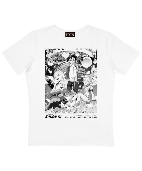 MEDICOM TOY(メディコムトイ)の「交響詩篇エウレカセブン Tシャツ 【EUREKA20-A】(Tシャツ/カットソー・メンズ・ホワイト・X-LARGE/LARGE/SMALL)」の1枚目の写真