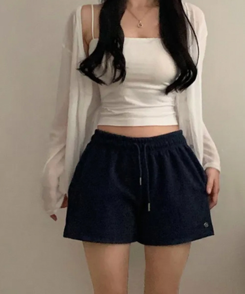 VIVID LADY(ビビッドレディー)の「イージーショートパンツ(その他パンツ・レディース・グレー/ブラウン/ホワイト/ネイビー・FREE)」の10枚目の写真