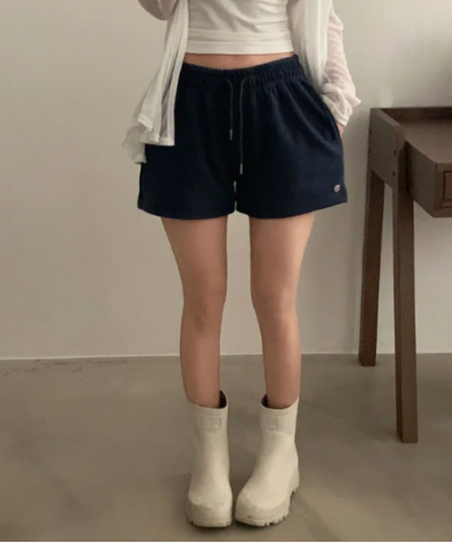 VIVID LADY(ビビッドレディー)の「イージーショートパンツ(その他パンツ・レディース・グレー/ブラウン/ホワイト/ネイビー・FREE)」の12枚目の写真