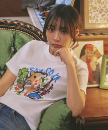 KNITTED（ニッティド）の「[ニティッドXQWERシヨン] ハミングシンガーTシャツ ホワイト（Tシャツ/カットソー）」