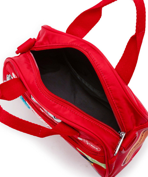 LeSportsac(レスポートサック)の「PW ROUND SM SATCHEL パッチワークレッドラウンドSMサッチェル(ショルダーバッグ・レディース・レッド・FREE)」の7枚目の写真