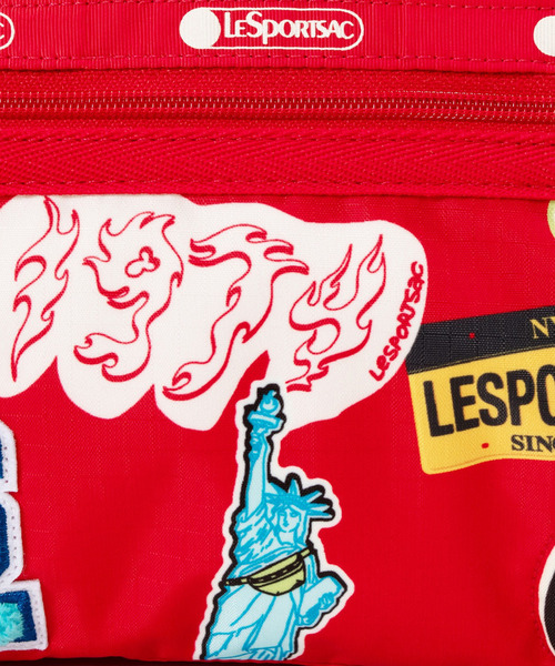 LeSportsac(レスポートサック)の「PW ROUND SM SATCHEL パッチワークレッドラウンドSMサッチェル(ショルダーバッグ・レディース・レッド・FREE)」の8枚目の写真