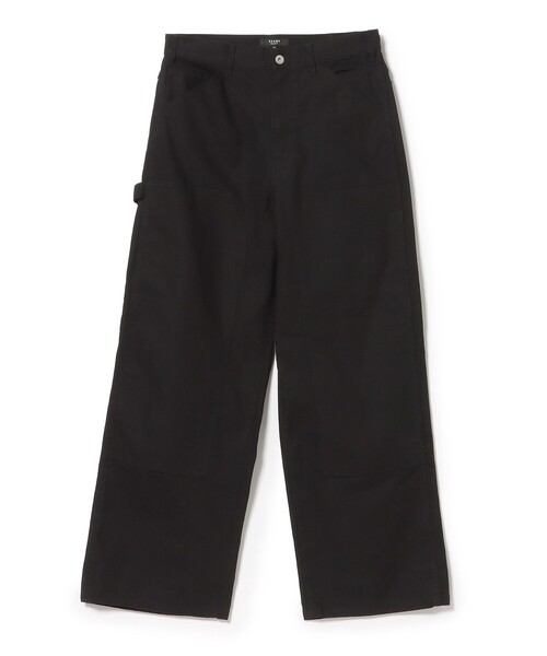 BEAMS HEART(ビームスハート)の「コットンダック ダブルニー ワイドパンツ(その他パンツ・メンズ・ライトブラウン/ブラック・MEDIUM/LARGE/SMALL)」の3枚目の写真