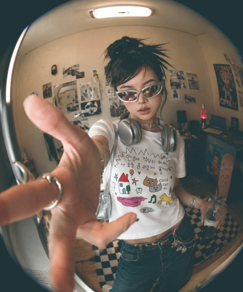 BALLOON FRIENDS(バルーンフレンズ)の「今日はかわいく(color)フィロソフィTシャツ(Tシャツ/カットソー・レディース・その他・SMALL/LARGE/MEDIUM)」の2枚目の写真