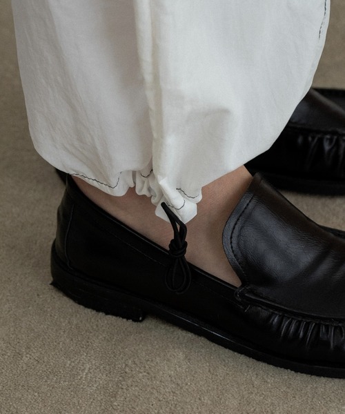 lawgy(ラウジー)の「stitch string point shaka pants / ステッチストリングポイントシャカパンツ(その他パンツ・レディース・ホワイト/ブラック・FREE)」の7枚目の写真