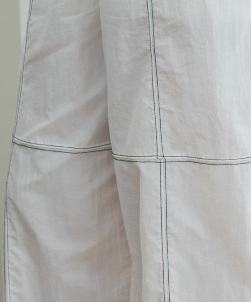 lawgy(ラウジー)の「stitch string point shaka pants / ステッチストリングポイントシャカパンツ(その他パンツ・レディース・ホワイト/ブラック・FREE)」の9枚目の写真