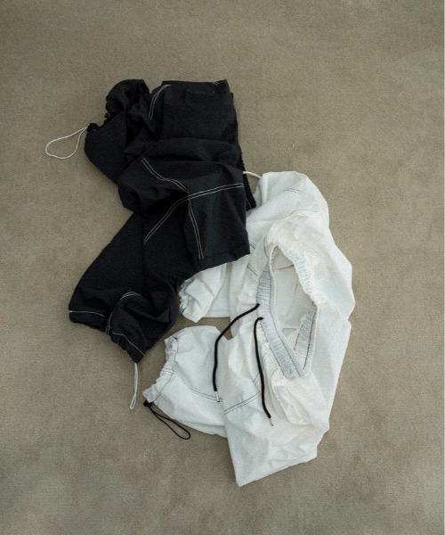lawgy(ラウジー)の「stitch string point shaka pants / ステッチストリングポイントシャカパンツ(その他パンツ・レディース・ホワイト/ブラック・FREE)」の21枚目の写真