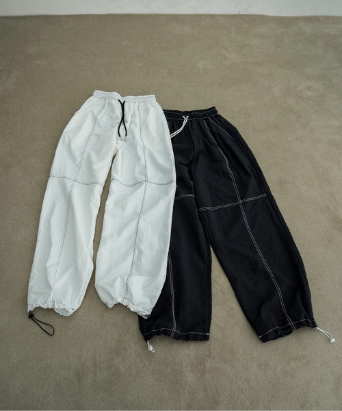 lawgy(ラウジー)の「stitch string point shaka pants / ステッチストリングポイントシャカパンツ(その他パンツ・レディース・ホワイト/ブラック・FREE)」の18枚目の写真