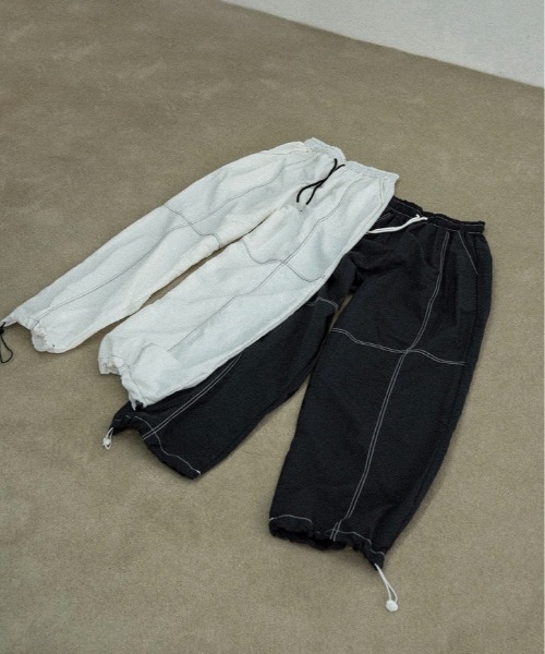 lawgy(ラウジー)の「stitch string point shaka pants / ステッチストリングポイントシャカパンツ(その他パンツ・レディース・ホワイト/ブラック・FREE)」の19枚目の写真