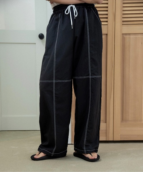 lawgy(ラウジー)の「stitch string point shaka pants / ステッチストリングポイントシャカパンツ(その他パンツ・レディース・ホワイト/ブラック・FREE)」の12枚目の写真