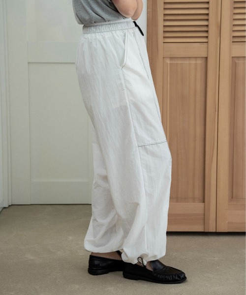 lawgy(ラウジー)の「stitch string point shaka pants / ステッチストリングポイントシャカパンツ(その他パンツ・レディース・ホワイト/ブラック・FREE)」の5枚目の写真
