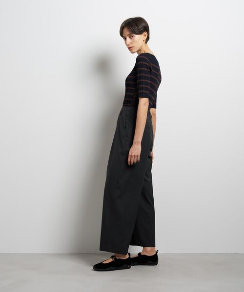 LANVIN en Bleu（ランバンオンブルー）の「ウールトロセミワイドパンツ（その他パンツ・レディース・グリーン/チャコールグレー・36/38）」の6枚目の写真