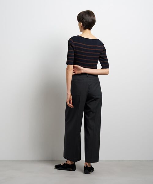 LANVIN en Bleu（ランバンオンブルー）の「ウールトロセミワイドパンツ（その他パンツ・レディース・グリーン/チャコールグレー・36/38）」の7枚目の写真