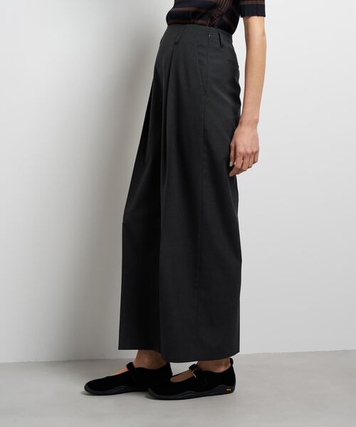 LANVIN en Bleu（ランバンオンブルー）の「ウールトロセミワイドパンツ（その他パンツ・レディース・グリーン/チャコールグレー・36/38）」の9枚目の写真