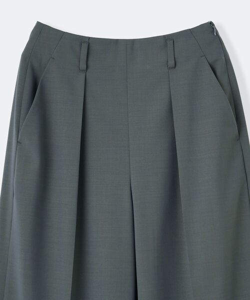 LANVIN en Bleu（ランバンオンブルー）の「ウールトロセミワイドパンツ（その他パンツ・レディース・グリーン/チャコールグレー・36/38）」の15枚目の写真