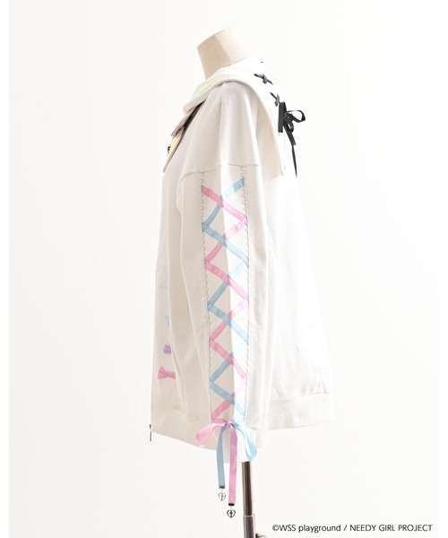 TRAVAS TOKYO(トラバス トウキョウ)の「【TRAVAS TOKYO×NEEDY GIRL OVERDOSE】セーラーZIP UPブルゾン(ブルゾン・レディース・ブラック/ホワイト・FREE)」の17枚目の写真