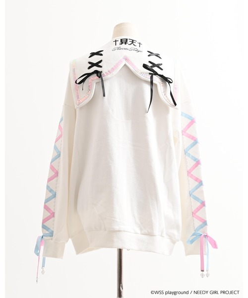 TRAVAS TOKYO(トラバス トウキョウ)の「【TRAVAS TOKYO×NEEDY GIRL OVERDOSE】セーラーZIP UPブルゾン(ブルゾン・レディース・ブラック/ホワイト・FREE)」の18枚目の写真