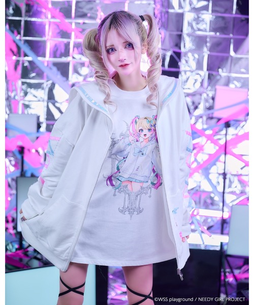 TRAVAS TOKYO(トラバス トウキョウ)の「【TRAVAS TOKYO×NEEDY GIRL OVERDOSE】セーラーZIP UPブルゾン(ブルゾン・レディース・ブラック/ホワイト・FREE)」の6枚目の写真