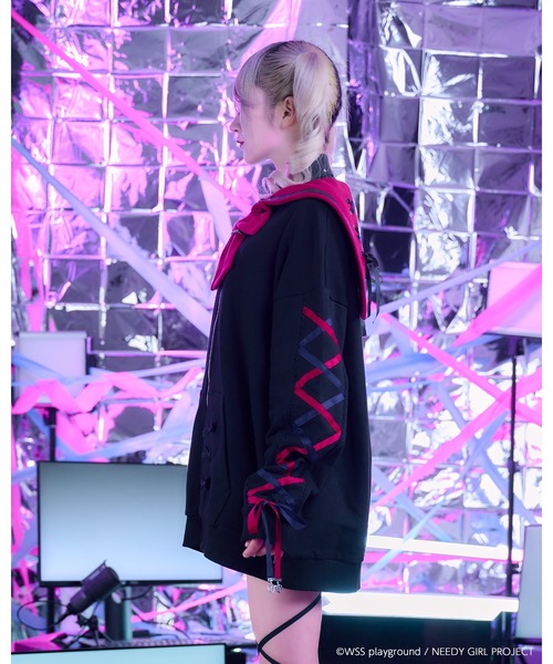TRAVAS TOKYO(トラバス トウキョウ)の「【TRAVAS TOKYO×NEEDY GIRL OVERDOSE】セーラーZIP UPブルゾン(ブルゾン・レディース・ブラック/ホワイト・FREE)」の11枚目の写真