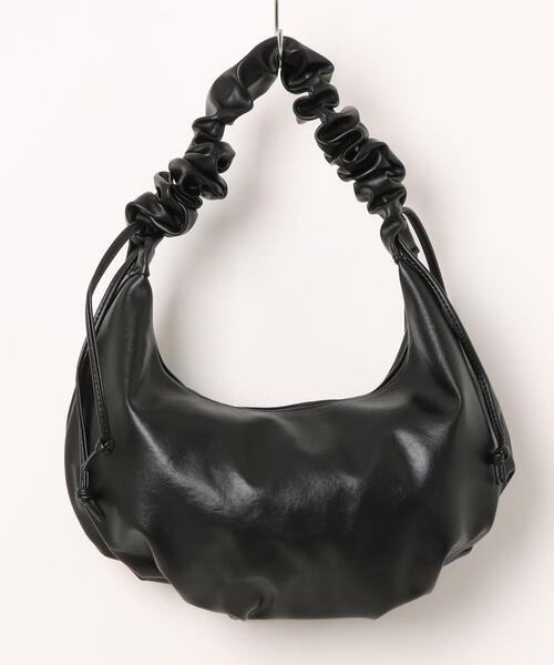 L.H.P(エルエイチピー)の「MAVYTH/メヴィス/CRUMPLED HANDLE BAG(ショルダーバッグ・レディース・ホワイト/ピンク/キャメル/ブラック・F)」の2枚目の写真