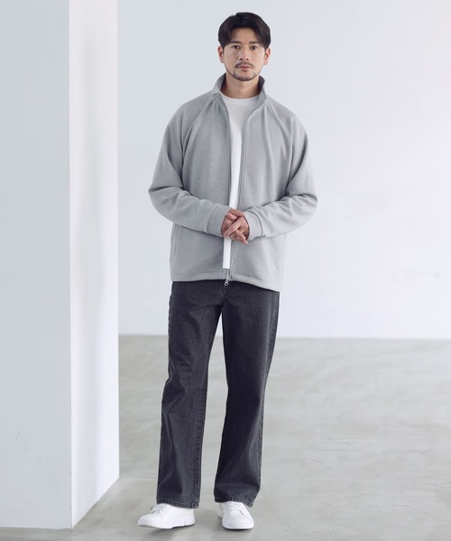 SPU(スプ)の「【セットアップ対応】防シワ・抗ピリング・ウォッシャブル ハイポンチ長袖トラックジャージジャケット(その他アウター・メンズ・杢グレー/チャコール/ブラック/ブラウン・S/M/L/XL)」の19枚目の写真
