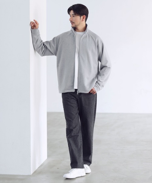 SPU(スプ)の「【セットアップ対応】防シワ・抗ピリング・ウォッシャブル ハイポンチ長袖トラックジャージジャケット(その他アウター・メンズ・杢グレー/チャコール/ブラック/ブラウン・S/M/L/XL)」の20枚目の写真