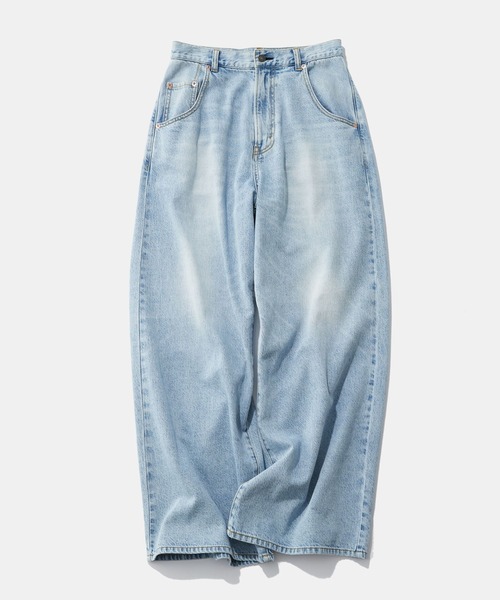 niko and...(ニコアンド)の「【WILLIAM B.ELIOTT】デニムパンツ(デニムパンツ・レディース・ライトブルー/ピンク・MEDIUM/LARGE)」の1枚目の写真