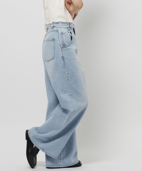niko and...(ニコアンド)の「【WILLIAM B.ELIOTT】デニムパンツ(デニムパンツ・レディース・ライトブルー/ピンク・MEDIUM/LARGE)」の7枚目の写真