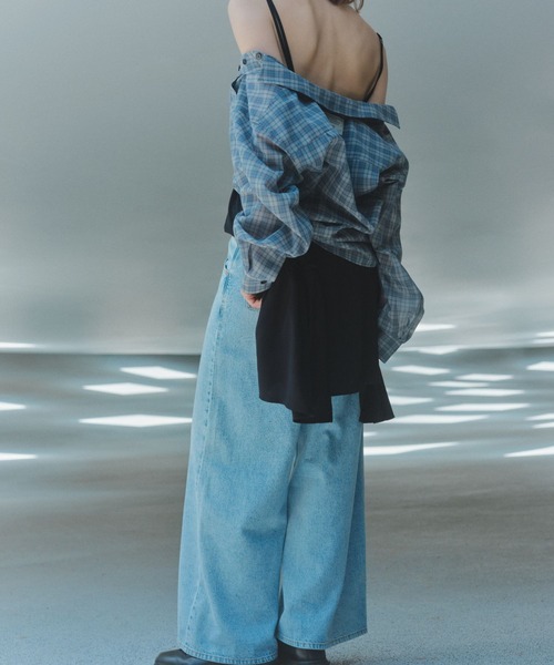 niko and...(ニコアンド)の「【WILLIAM B.ELIOTT】デニムパンツ(デニムパンツ・レディース・ライトブルー/ピンク・MEDIUM/LARGE)」の13枚目の写真