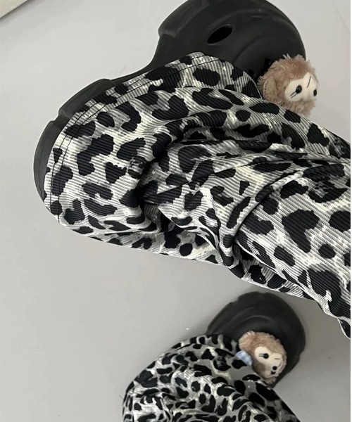Vipoa(ヴィポア)の「Leopard drape pleats pants(その他パンツ・レディース・グレー/ブラウン・FREE)」の10枚目の写真