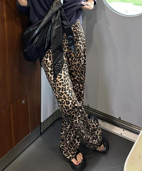 Vipoa(ヴィポア)の「Leopard drape pleats pants(その他パンツ・レディース・グレー/ブラウン・FREE)」の20枚目の写真