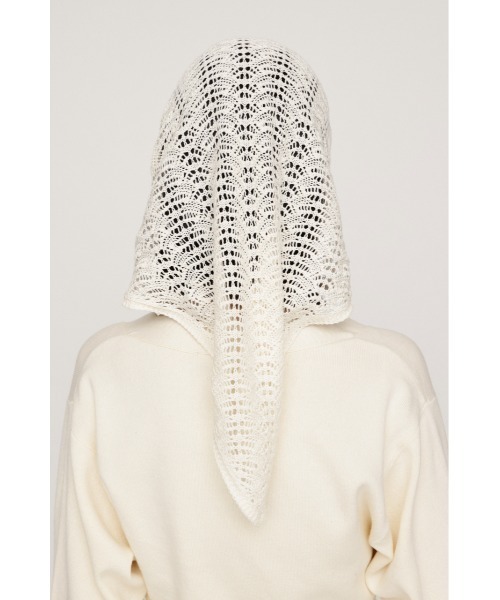 SLY(スライ)の「SCARF SET KNIT CARDIGAN スカーフセットニットカーディガン 秋服 2点セット(カーディガン/ボレロ・レディース・バーガンディー/杢グレー/アイボリー・FREE)」の15枚目の写真