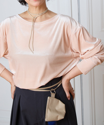 IENA LA BOUCLE トリアセベロアロングスリーブTシャツ
